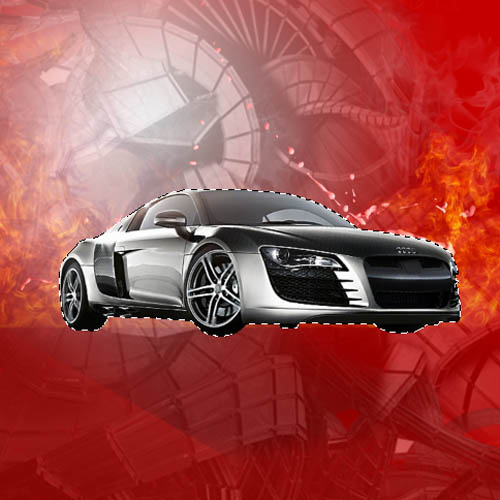 Audi R8 GTR concept design avec Photoshop