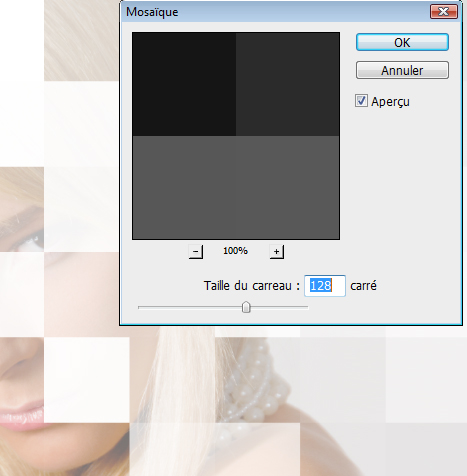 tutoriaux photoshop Effet de mosaïque avec Photoshop 