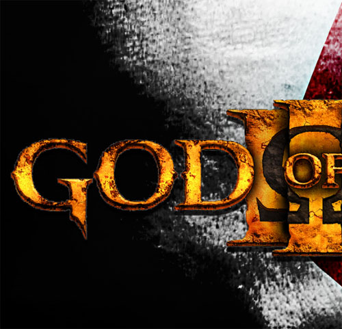 L’affiche du jeu vidéo GOD OF WAR 3 avec Photoshop