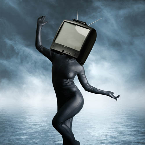 TV HEAD design avec photoshop