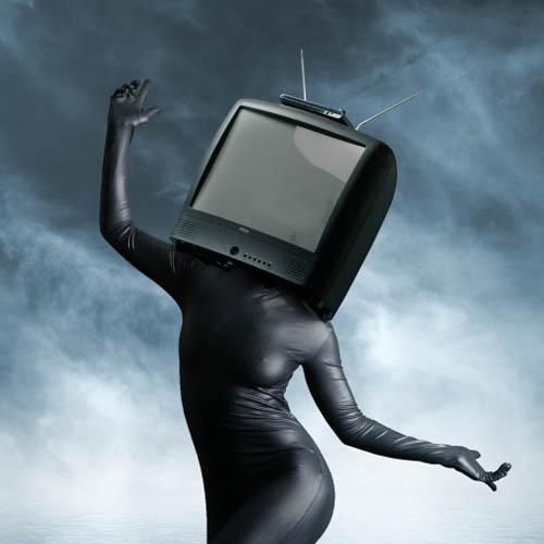 TV HEAD design avec photoshop