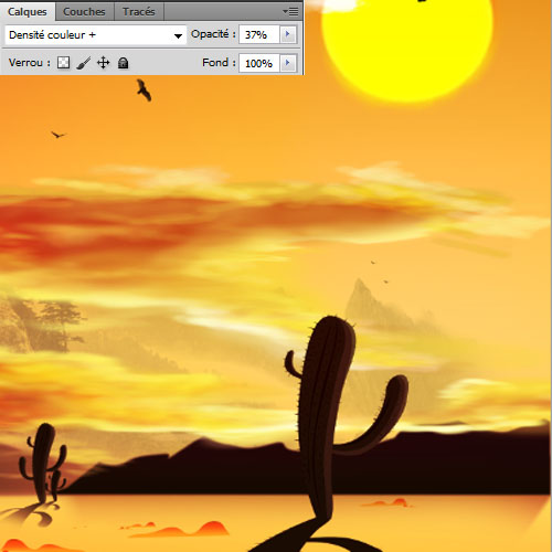 Tuto photoshop apprendre comment faire un desert et des cactus avec photoshop