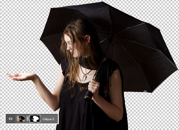 Photomanipulation Sous la pluie avec Photoshop