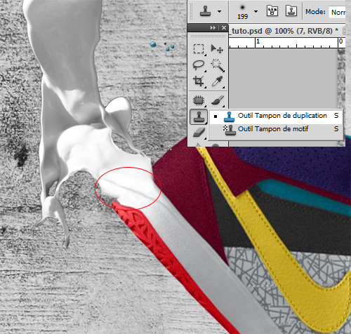 Créer un effet de décolorisation d’un soulier avec Photoshop 