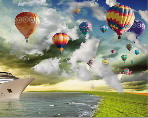 Des montgolfières volantes avec Photoshop Cs5