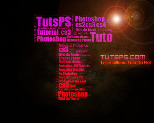 Tuto Photoshop Effet typographique avec photoshop