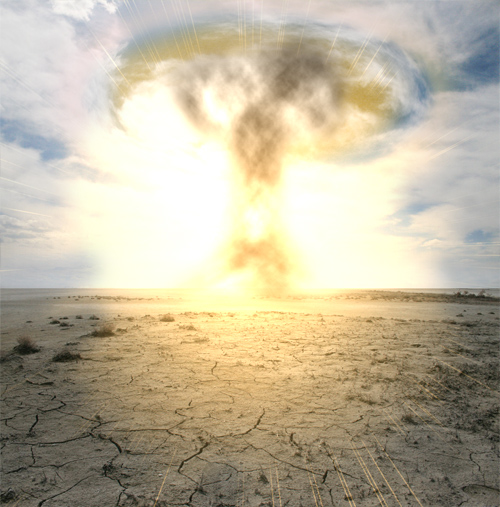 Tutoriel photoshop Créer une super explosion nucléaire avec photoshop cs4 et cs3