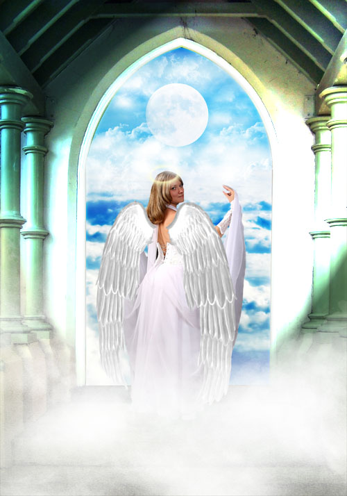 Tuto photoshop Une scène mystique avec un magnifique ange avec photoshop 