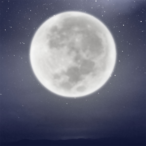 Photo manipulation : La fée de la pleine lune