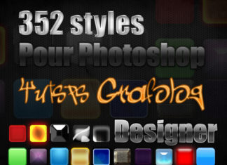 352 styles de calque pour Photoshop